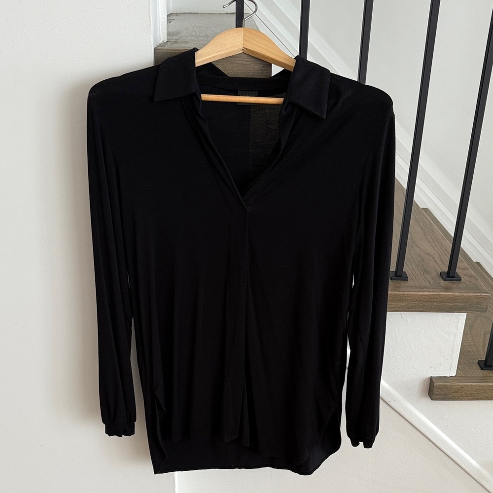 Elegant Black Women's Tunic Top